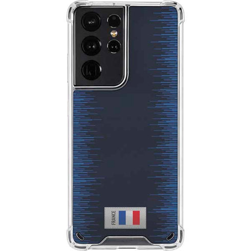 France Soccer Flag Galaxy S21 Ultra 5G Clear Case